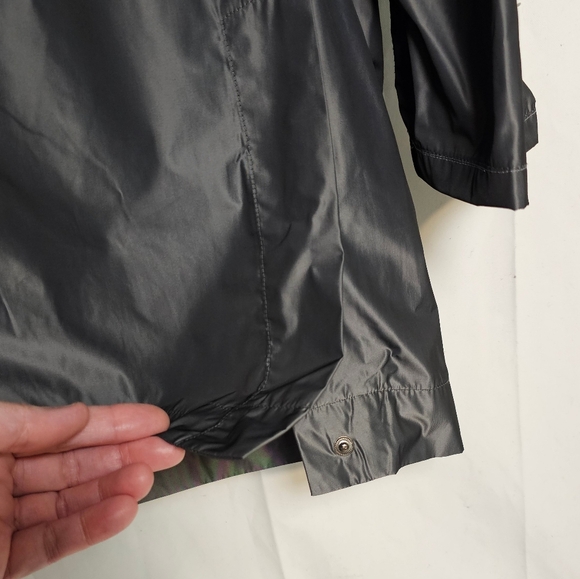 Kenneth Cole hooded lightweight parka jacket in dark silver. Men's Sm. EUC - Picture 11 of 13